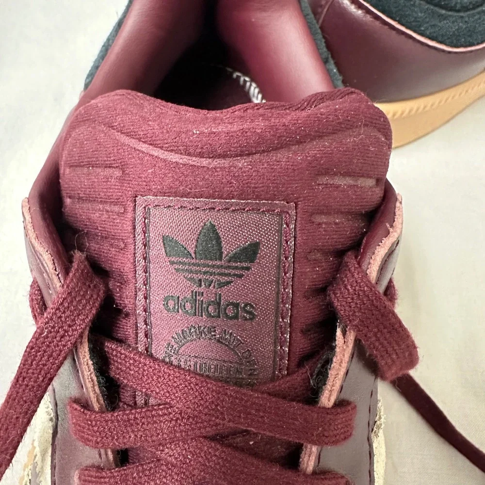 adidas Samba XLG‎ Athletic Shoe - Maroon/Wonder Beige/Gum Men's Size 8